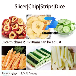 Máquina Eléctrica Automática para Rallar, Triturar, Rebanar y Cortar en Cubos Frutas, Verduras y <span class=keywords><strong>Papas</strong></span> - Product Image 5