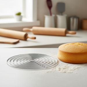 Cortador de base para pasteles, juego de 6 piezas de alambre metálico redondo, para decoración de pasteles, herramientas de repostería - Product Image 3