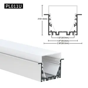 사무실 조명 매달린 LED 스트립 라이트 알루미늄 프로파일 알루미늄 압출 선형 조명 알루미늄 프로파일