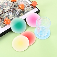 Sous-verres en acrylique transparent - Sous-verres isolants de table résistants à la chaleur, imperméables et imprimés en couleur par UV, ensemble cadeau