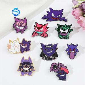 Spilla in Metallo Pokémon Divertente e Carina, Distintivo di Gengar Venom Monster, Accessorio di Moda in Lega - Product Image 1