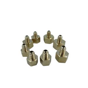 Adaptadores de Cobre de 1/4 US 7/16 UNF, Conectores de Rosca Métrica/Imperial Interna y Externa para Tuberías de Flúor, Cilindros de Acero a Presión - Product Image 1