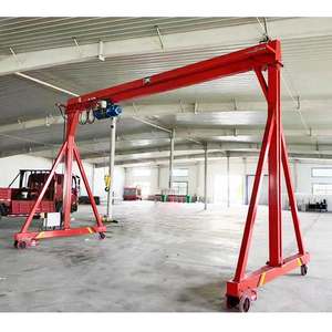 높이 조절이 가능한 갠트리 크레인 2Ton 5Ton 이동식 갠트리 크레인 휠 브레이크 장치로 안전 향상 - Product Image 6