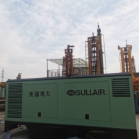 Compresseur d'air diesel portable multifonction Sullair d'occasion 25 bars en vente