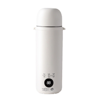 Bouilloire Électrique Portable USB Premium 400W 500ml A+++ avec Contrôle Numérique, Isolation 12H, Anti-Fuite, pour Maison, Voiture, Hôtel, Bureau, Voyage