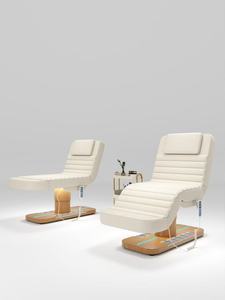 Super Luxury 3 Motors White Physiotherapy SPA Salon Furniture Electric Massage Facial Beauty Bed Synthetic Leather Massage Table - Product Image 4