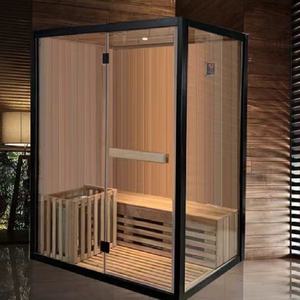 عرض حصري: غرفة ساونا داخلية كبيرة الحجم تتسع لـ 3-4 أشخاص من خشب الشوكران الصلب - Product Image 5