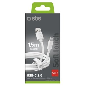 Cable USB C POLO Antienredos Blanco 1m TECABLPOLOTYPECW - Product Image 2