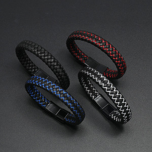 Pulsera Magnética de Cuero PU Negro para Hombre, Madura, Estable y Elegante, el Mejor Regalo para Hombre - Product Image 4