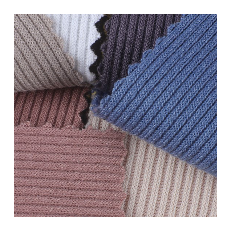 Фабричная нить оптом шерстяная ткань простая 300 г трикотажная полиэфирная спандекс 2x2 трикотажная ткань