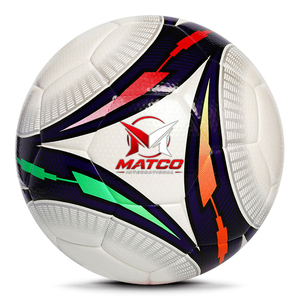 Ballon de football thermocollé durable pour entraînement et matchs en académie, ballon de football thermocollé OEM pour matchs. - Product Image 1