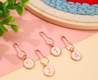 10 pièces/sac, boutons en alliage de couleur 0-9 sans boutonnière, accessoires de tricot pour pulls