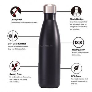 Termo de Acero Inoxidable 18/8 de 500 ml con Aislamiento al Vacío, Logotipo Personalizado, Larga Duración de 12-36 Horas, Rendimiento Térmico, Botellas Grabadas con Láser - Product Image 2