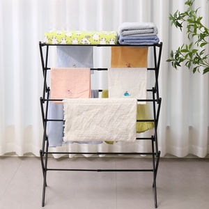 Séchoir à linge multifonctionnel en métal, facile à déplacer, pliable et durable pour bébé, avec sac. - Product Image 5