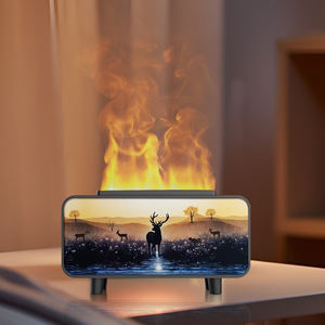 Nuevo diseño chimenea llama <span class=keywords><strong>Aroma</strong></span> difusor ultrasónico aceite esencial difusor <span class=keywords><strong>con</strong></span> luz LED para el hogar dormitorio Hotel Decoración - Product Image 2