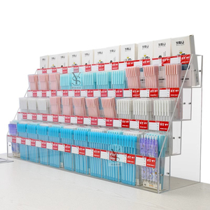Auzkong Lot de 6 Supports de Panneau Inclinés en Acrylique, Presentoir