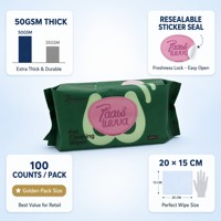 Lingettes pour animaux de compagnie avec logo personnalisé, lingettes humides pour chat et chien, lingettes jetables pour nettoyer les pattes des animaux