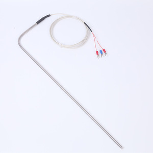 Right Angle Pt100 Temperature Sensor For Electroplating And Battery Factories With <b>Wire</b> Leads - Product Image 1