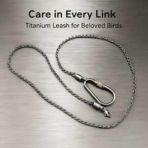 Energinox ringan tahan lama aman Hypoallergenic Premium Titanium hewan peliharaan burung bayan tali burung kakatua kaki rantai pergelangan kaki - Product Image 3