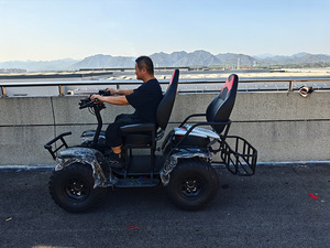 Klein ATV 4 bánh xe lái xe scooter điện off road mọi địa hình 6000W 60V 50Ah 4 Wheeler săn xe cho người lớn với 2 CHỖ NGỒI 4x4 - Product Image 3