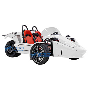 Voiture de sport électrique à trois roues, véhicule tout-terrain, châssis en acier, 2 places, certifiée CE, convertible pour adultes, capacité de charge de 300 kg, 150 ch - Product Image 2