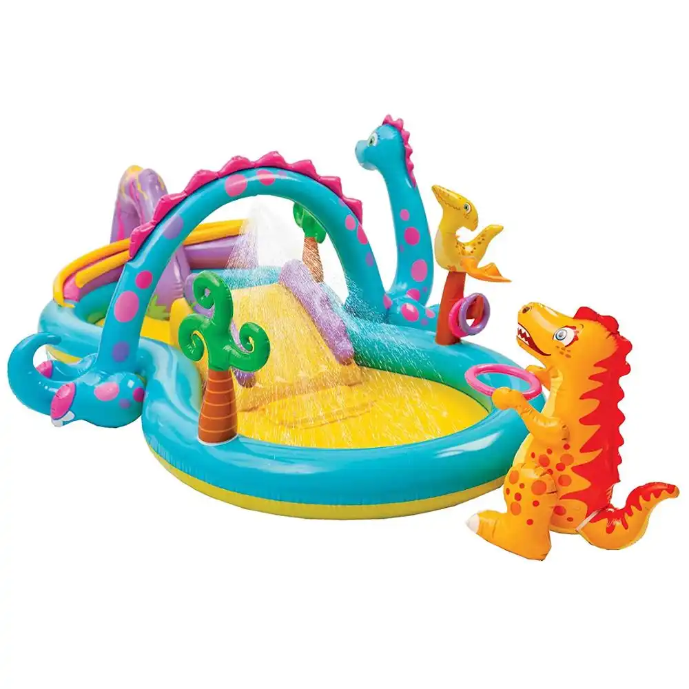 Intex 57135 Dinoland לשחק מרכז חיצוני קיץ ילדים כיף ילדי מתנפח תינוק צעצוע 3.02m x 2.29m x 1.12m