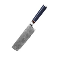 Couteau de Chef Forgé en Acier Damas VG10 de 7 Pouces, Compatible Lave-Vaisselle, Manche Nid d'Abeille Personnalisé, Couteau de Cuisine pour Usage Domestique, Vente en Gros