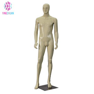 Adjustable fiberglass muscle male mannequin with penis - Product Image 1
