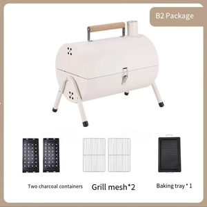 BBQ Double-Sided Smokeless <strong>Charcoal</strong> Carbon <strong>Grill</strong> High-Appearance Foldable Dual Use For <strong>Home</strong> - Product Image 3