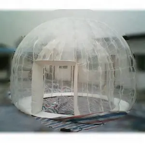 Fabrik preis Iglu transparentes Kuppel zelt aufblasbares klares Zelt