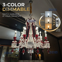 Lustres modernes en cristal pour salon, luminaires suspendus, lustres en verre de Murano, suspensions