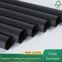 Bester Preis Hohe Qualität 180g-400g Pure Wood Pulp Black Liner Sheets Rolle Feuchtigkeit beständige Spezialität Schwarzer Karton Hochfest