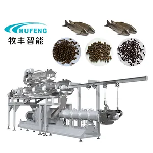 Large capacity 5-20 ton per hour fish feed extrusion machine floating fish food pellet extruder machine pellet