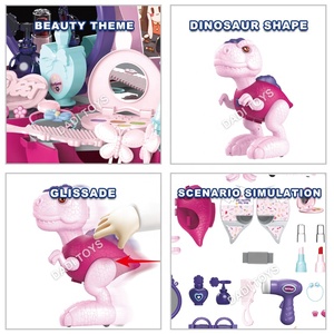 Nuevo Juego de <span class=keywords><strong>Maquillaje</strong></span> de 43 Piezas, Juguete de Belleza con Temática de Dinosaurios para Niñas, Juego de Imitación - Product Image 2