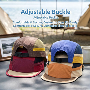 Custom 5 Panel Breathable Sports Quick Dry Camp Hat Wholesale Running Gorras Adjustable High Quality Printing Logo Polyester Cap - Product Image 3