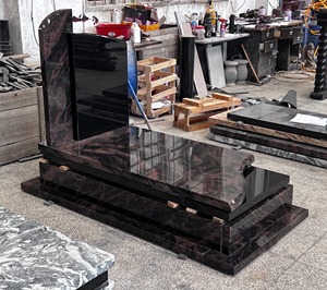 Factory Wholesale Modern Natural <strong>Stone</strong> Luxury Granite Tombstone <strong>Memorial</strong> Cheap Price for Cemetery - Product Image 4