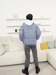 Route <span class=keywords><strong>carte</strong></span> à zéro mode personnalisé Racer veste hommes hiver matelassé bouffant bleu veste à manches longues duvet de canard doudoune - Product Image 4