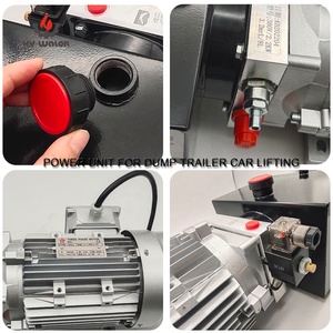 <span class=keywords><strong>Pompe</strong></span> <span class=keywords><strong>hydraulique</strong></span> à simple effet de 8 L, réservoir en métal, unité de <span class=keywords><strong>pompe</strong></span> <span class=keywords><strong>hydraulique</strong></span> électrique pour remorque à benne basculante - Product Image 2