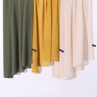 2024 Voile Mousseline Mat Opaque Musulman 180*70 cm Grande Vente Excellente Qualité Hijab Instantané en Mousseline Châle Luxe Muslin Mat
