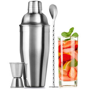 Juego de Coctelera de Acero Inoxidable de <span class=keywords><strong>3</strong></span> Piezas con Capacidad de 700 ml, Diseño Moderno y Sostenible para Uso en Bares y Discotecas - Product Image 4
