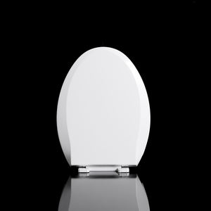 Cubierta de <span class=keywords><strong>tapa</strong></span> de asiento de inodoro de plástico puro de cierre suave estándar canadiense de EE. UU. Fácil de instalar para <span class=keywords><strong>WC</strong></span> - Product Image 2