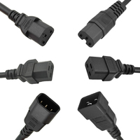 Câble d'alimentation avec connecteurs IEC320 C13 C14 C19 C20 C21, longueur et couleur personnalisées, rallonges d'alimentation pour rack GPU, courant élevé