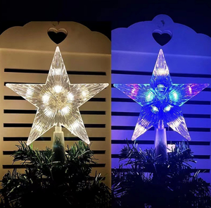 <span class=keywords><strong>2025</strong></span> Mới Cây giáng sinh trang trí đèn sao năm sao hàng đầu cho 15cm 19cm 23cm cây - Product Image 4