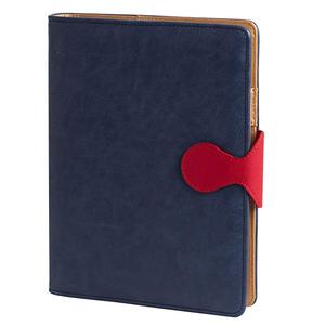 <span class=keywords><strong>Agenda</strong></span> en cuir rouge, raboteuse avec 6 anneaux bineurs et rabat - Product Image 6