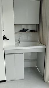 Mueble Combinado Multifuncional de Aluminio para Lavadora de Uso Doméstico 120*63, Material de Aluminio y Ligero para un Uso Prolongado - Product Image 6
