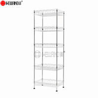 Cuisine Salle De Bains 4 Niveaux Mini Chrome Buanderie Stand De Stockage Fil De Métal Mesh Panier Rack Étagère