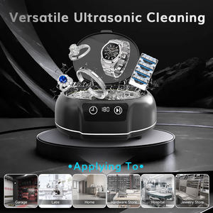 Limpiador ultrasónico eléctrico <span class=keywords><strong>de</strong></span> gran capacidad <span class=keywords><strong>de</strong></span> 700 ml, 48 kHz, limpieza profunda para cepillos <span class=keywords><strong>de</strong></span> dientes, gafas, retenedores, joyas y collares. - Product Image 5