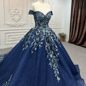 Jancember 9872 Vintage hors épaule Appliques robes femmes robe de soirée - Product Image 1