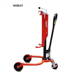 מלגזה ידנית NOBLELIFT DP25 NBF35 להרמת, היפוך וריקון חביות שמן, עם תפס הידראולי מסוג ציפור, להערמה ועבודה עם פוליאוריתן. - Product Image 1