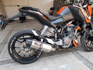 Silencieux d'échappement universel Slip-On, rond, pour moto Duke125, Duke250, Duke200, Duke390 (<span class=keywords><strong>2012</strong></span>, 2014, 2015, 2016) - Product Image 4